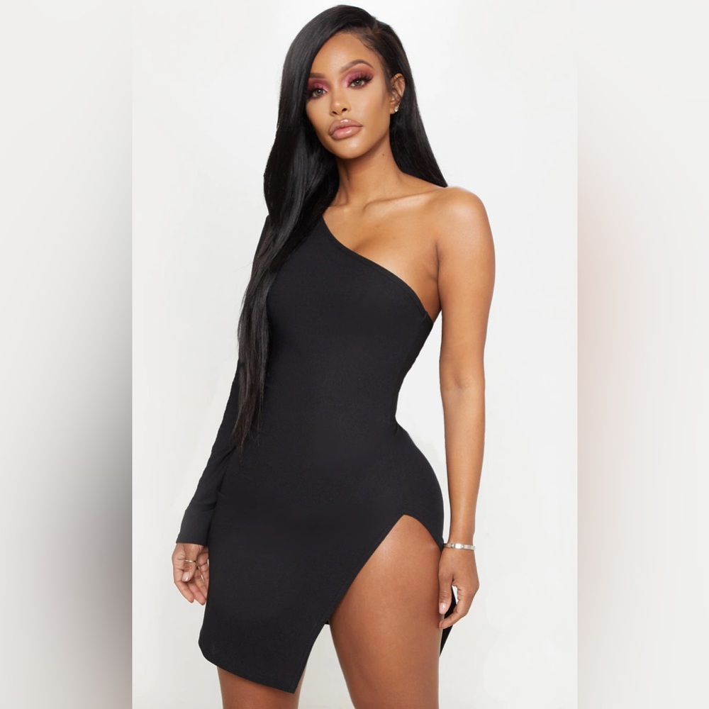 One Shoulder Bodycon Mini Dress